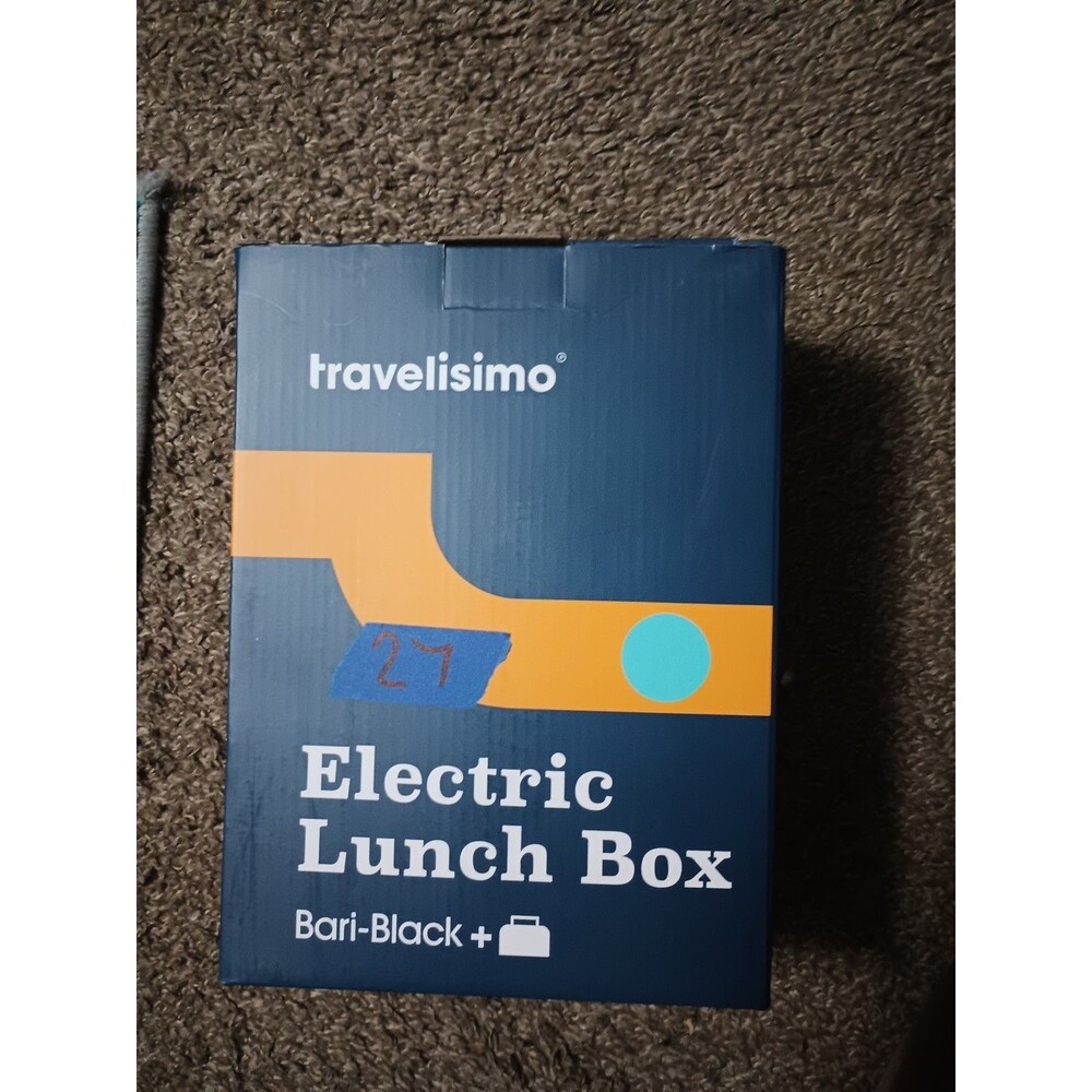 TRAVELISIMO Electric Lunch Box for Adults 80W, Fast Portable Heated Lunch Box